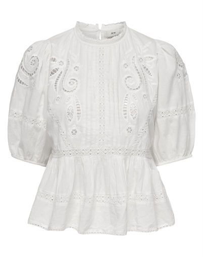 JDY - JDYStarry Lace Bluse - White